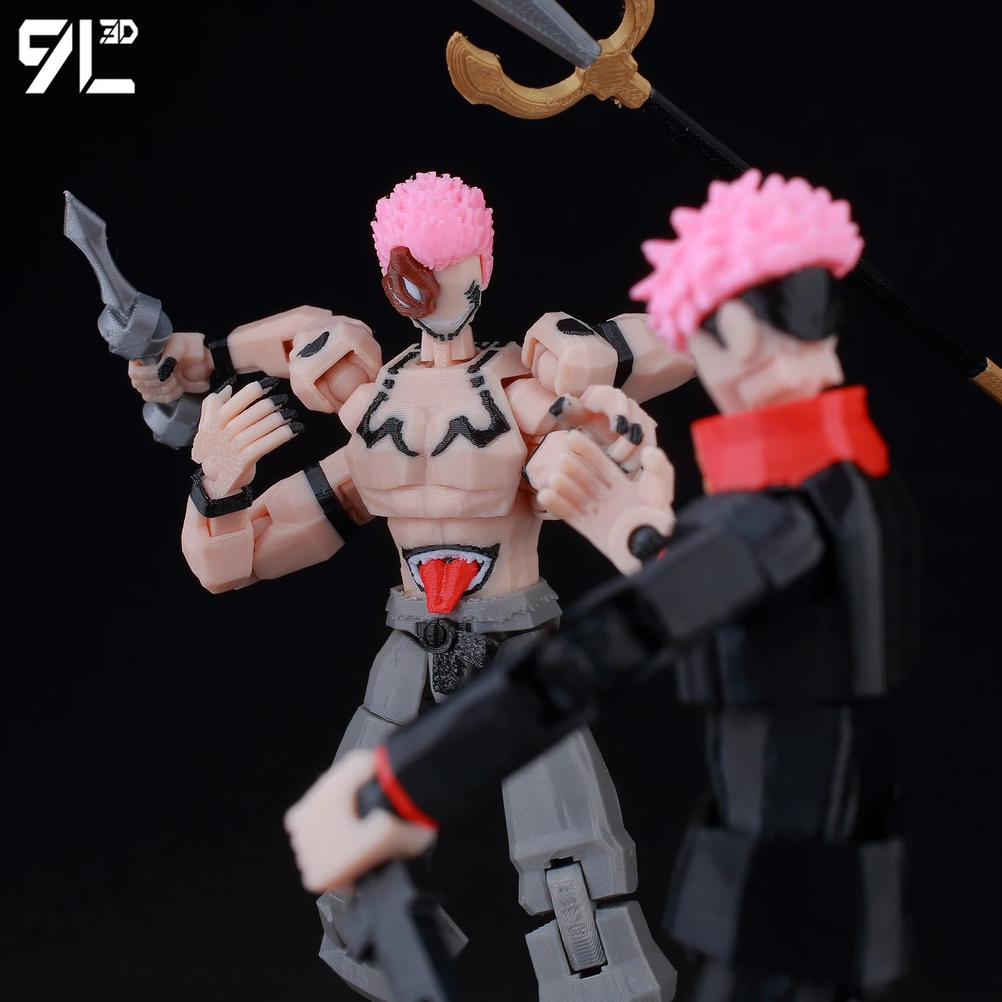 **** 9L3D Printed Jujutsu Kaisen Action Figures Sukuna Yuji Yuta Gojo