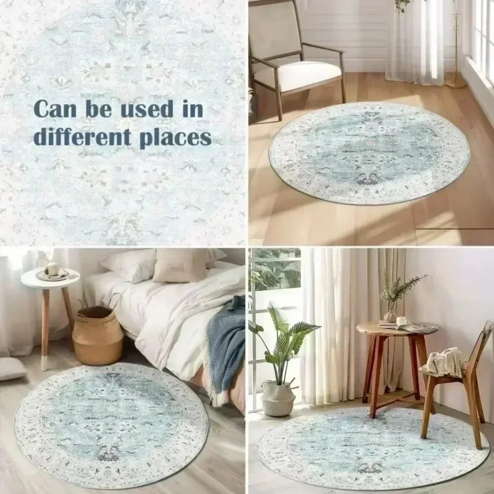 **** MINISO Pokemon Elves Round Rug Soft Non-Slip Mat for Living Room Bedroom