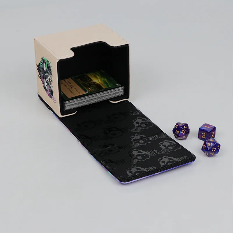 Big Size Anime Pokemon Figure Deck Box for Trading Cards PU Leather