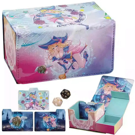 AnimeSnacks Deck Box Card Organizer MTG TCG Baseball Card Holder Case