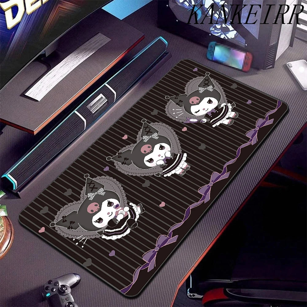 **** XXL Mouse Pad Anime Kuromi Desk Mat Gaming Rug 900x400 Waterproof Non-Slip