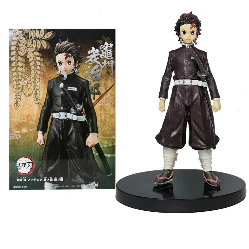 Demon Slayer Tanjiro Nezuko Zenitsu Inosuke Action Figures Collectibles