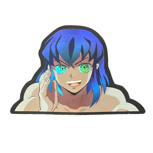 Douma Holographic Anime Sticker – Demon Slayer Upper Rank Decal