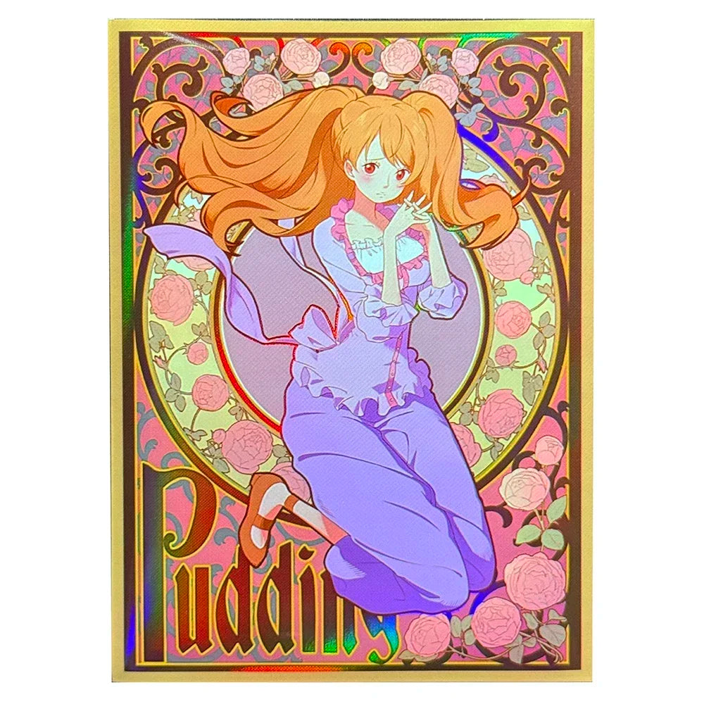 60PCS Foil Card Sleeves Anime Art Trading Card Protector MTG OPCG 67x92mm