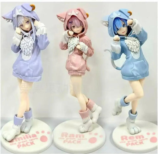 Anime Re:Life In A Different World From Zero Rem Emilia Figure Gift