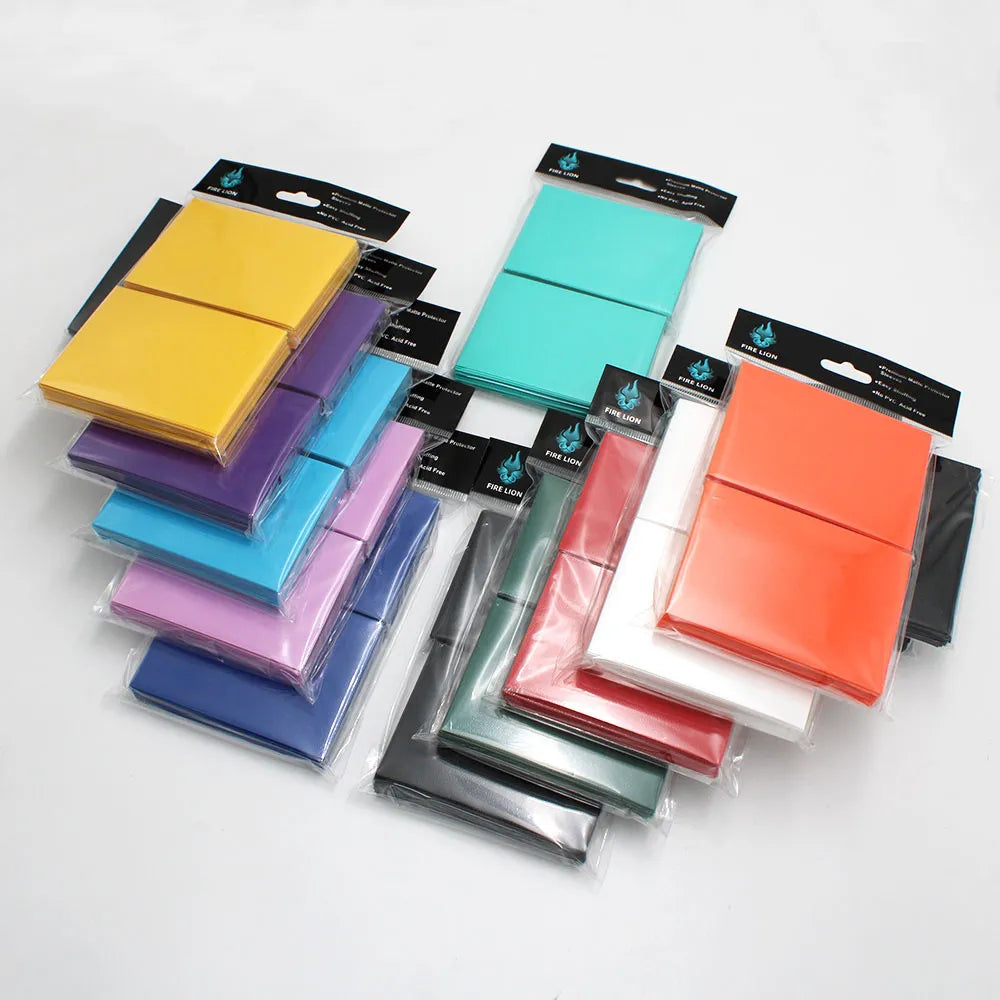 RyshePro Matte Card Sleeves – 66 × 91 mm (Standard / Pokémon & MTG Size) – 100 ct – Rainbow Color Range