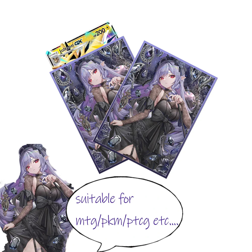 60pcs Anime Card Sleeves Vivian Standard Size 67x92mm Trading Cards