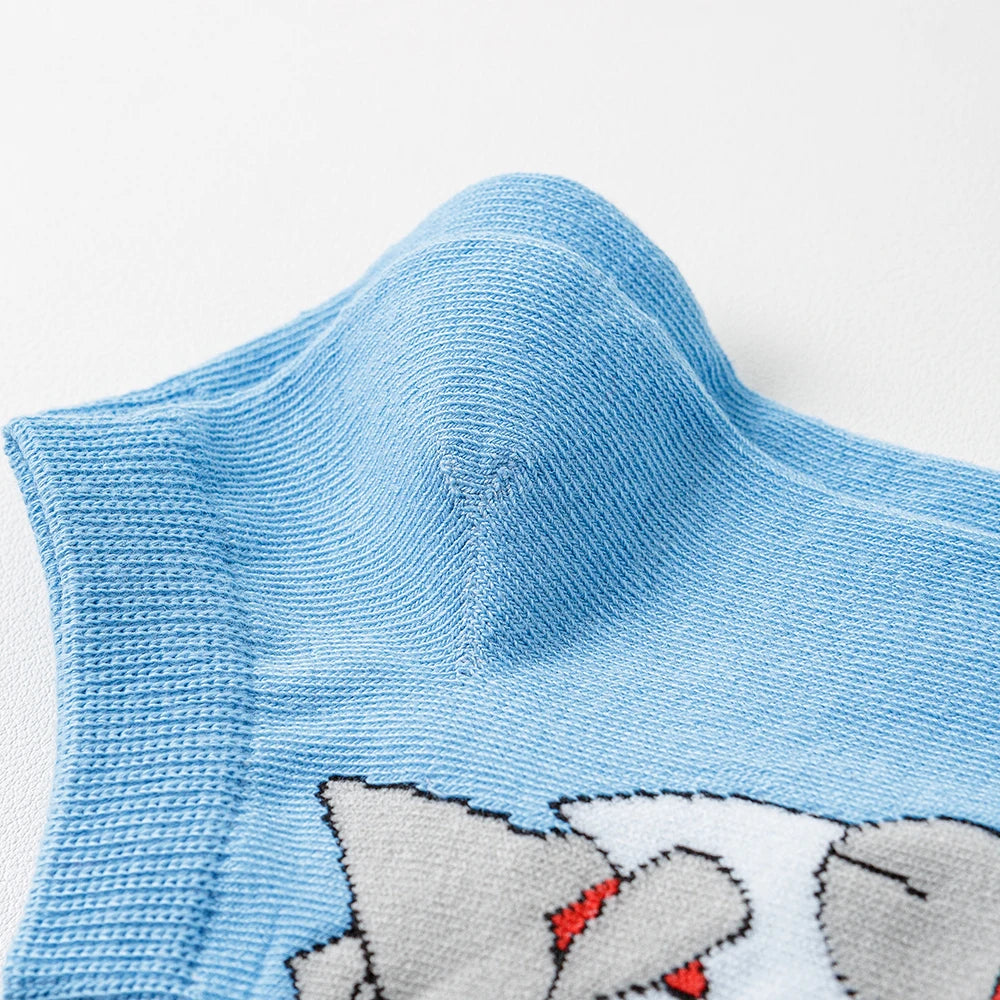 5Pairs BANDAI Pokemon Anime Socks Hip Hop Street Fashion Casual Socks