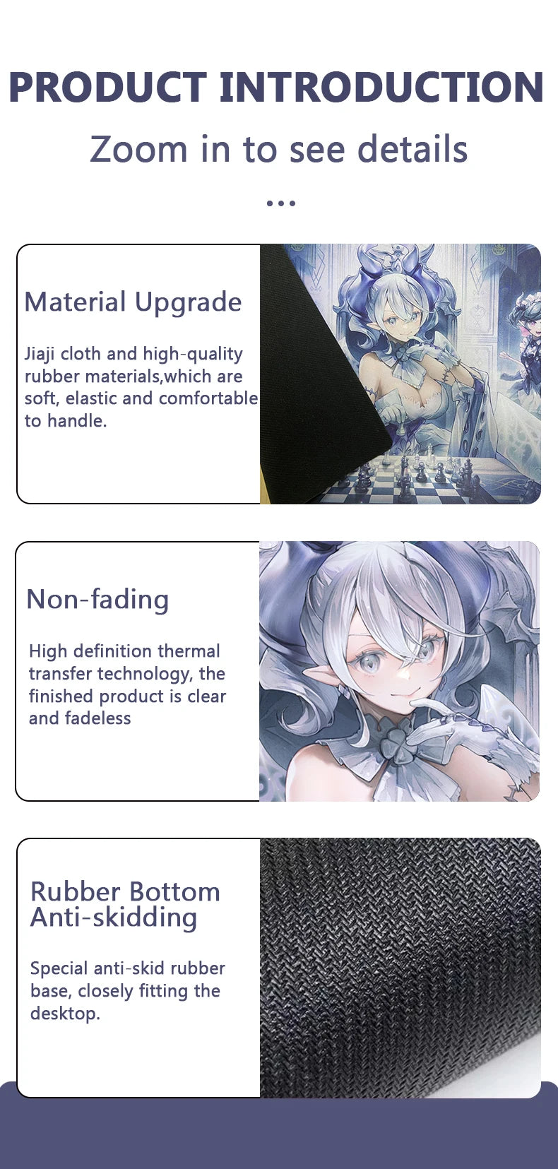 YuGiOh Dark Magician Girl TCG Playmat Gaming Mouse Pad Zone Free Bag