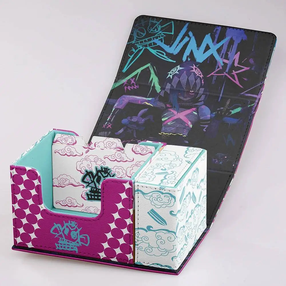 Gacha Card Deck Case League Of Legends Jinx Card Storage Box TCG