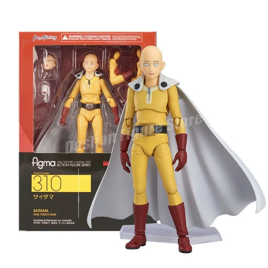 5.9" Saitama Action Figure – One Punch Man Figma 310 PVC Model
