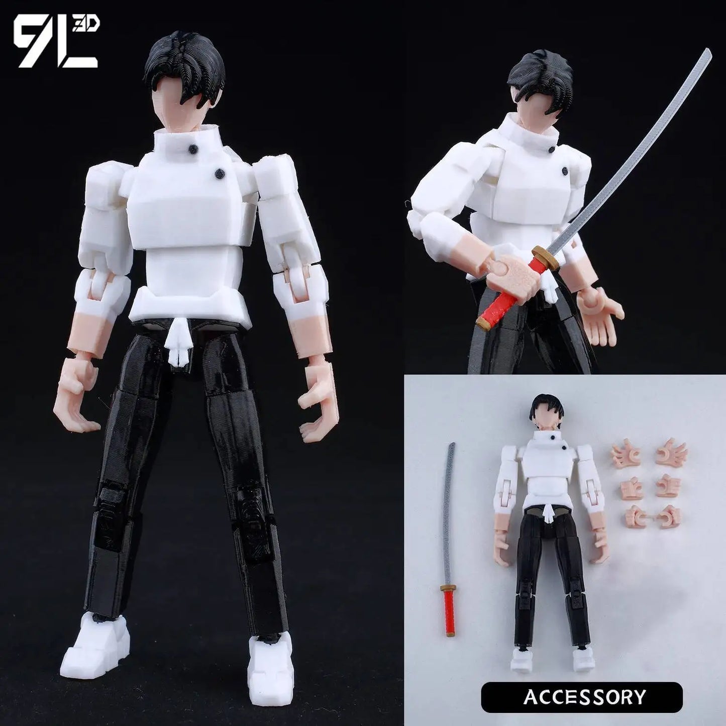 **** 9L3D Printed Jujutsu Kaisen Action Figures Sukuna Yuji Yuta Gojo