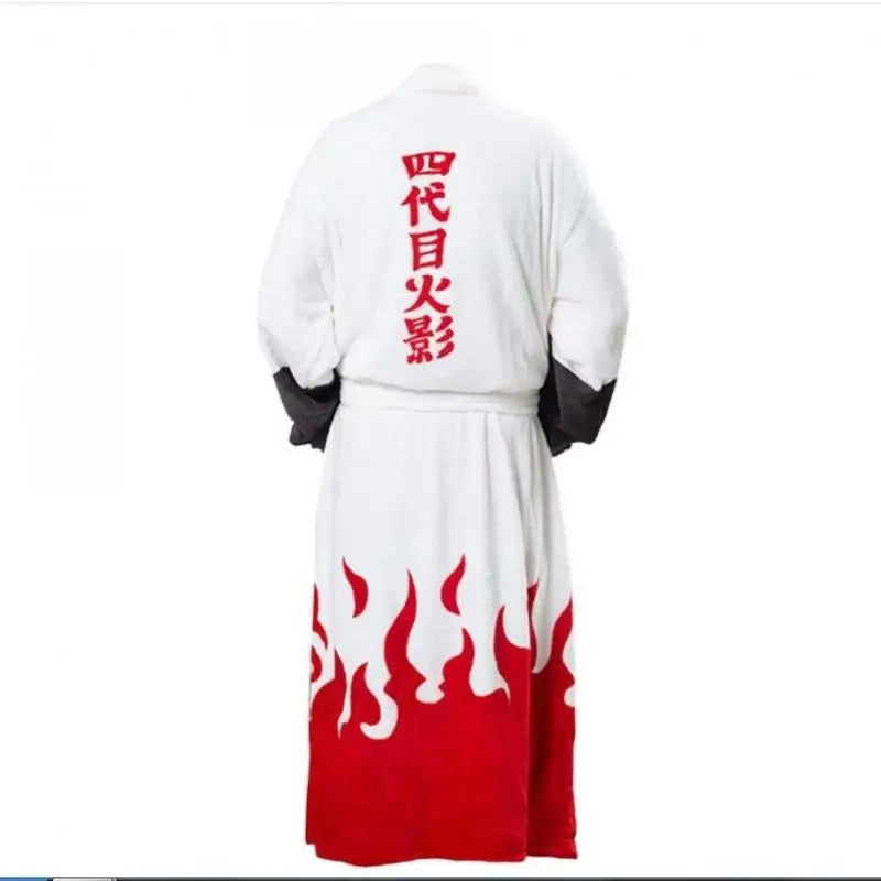 Naruto Akatsuki Itachi Robe Flannel Thermal Nightgown Cosplay Costume