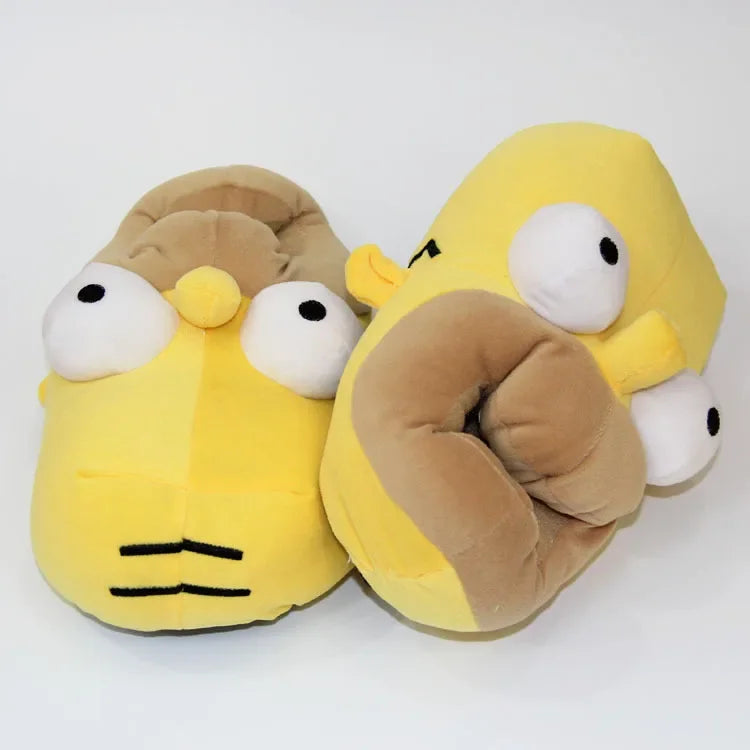 Pokemon Snorlax Plush Slippers Winter Warm Cotton Shoes Couple Gift
