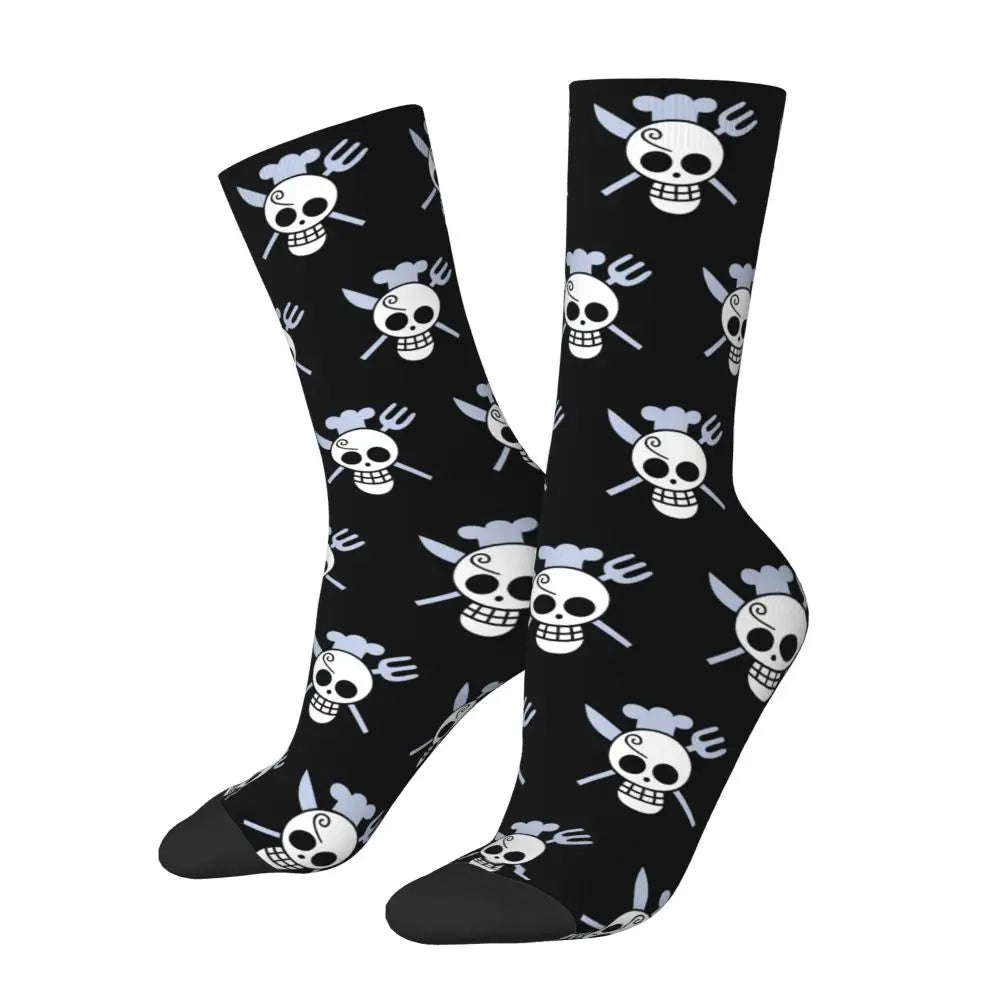 Fashion Men's Anime Socks Tony Tony Chopper Luffy Zoro Law Unisex Crew
