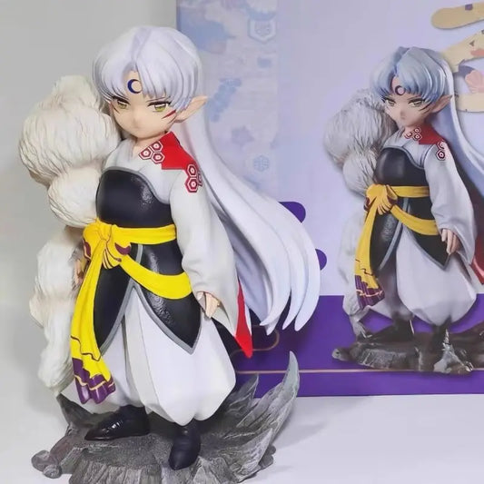 Inuyasha Chibi-Style Sesshomaru Figurine Anime Collectible Gift In-Stock