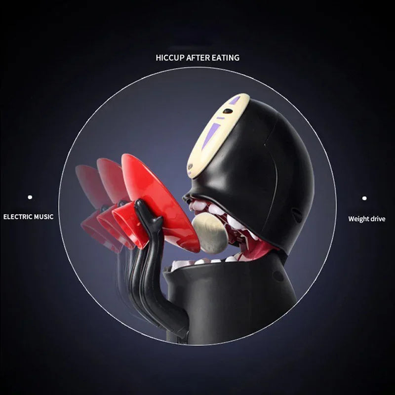 Japanese Anime No Face Man Piggy Bank Automatic Coin Collector Figure