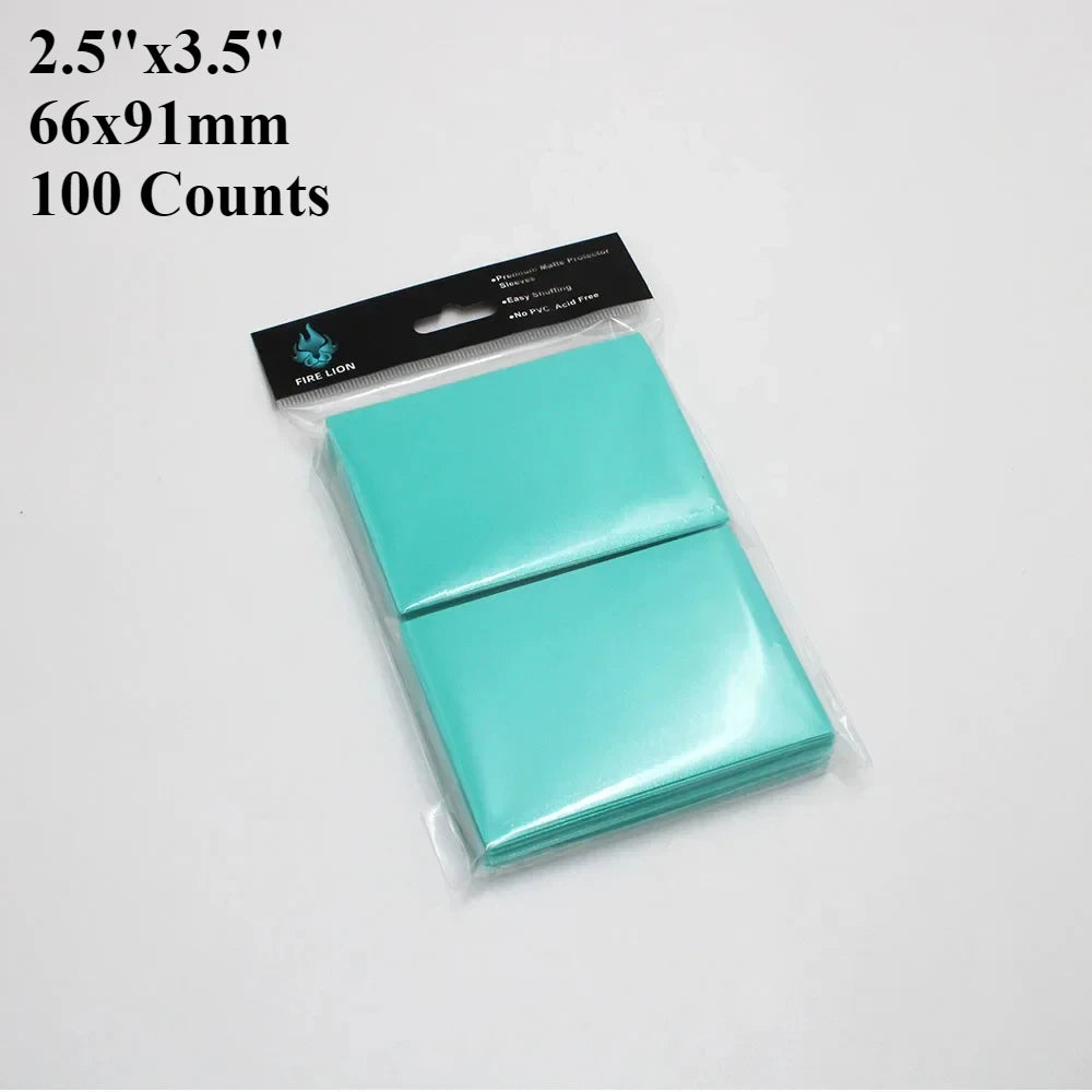 RyshePro Matte Card Sleeves – 66 × 91 mm (Standard / Pokémon & MTG Size) – 100 ct – Rainbow Color Range
