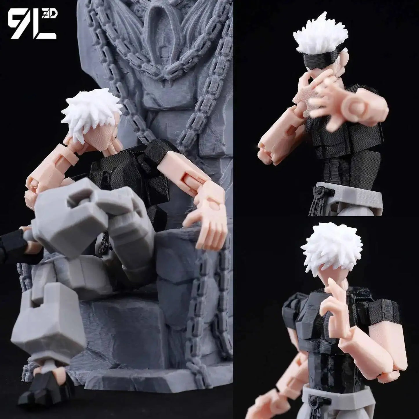 **** 9L3D Printed Jujutsu Kaisen Action Figures Sukuna Yuji Yuta Gojo