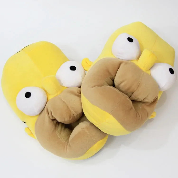 Pokemon Snorlax Plush Slippers Winter Warm Cotton Shoes Couple Gift