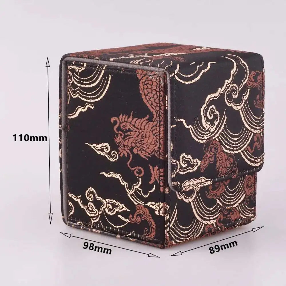 White Embossed 100+ Card Deck Box – Premium TCG Storage