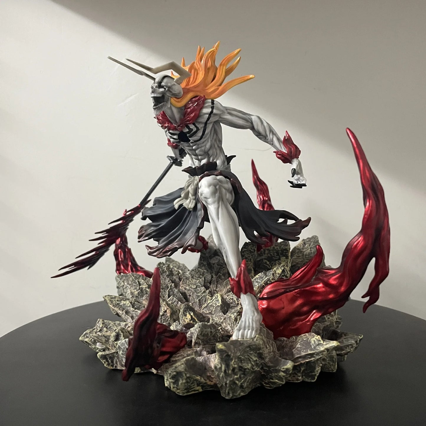 **** Bleach Ichigo Hollowfied Action Figure 23cm Getsuga Tensho Collectible Toy