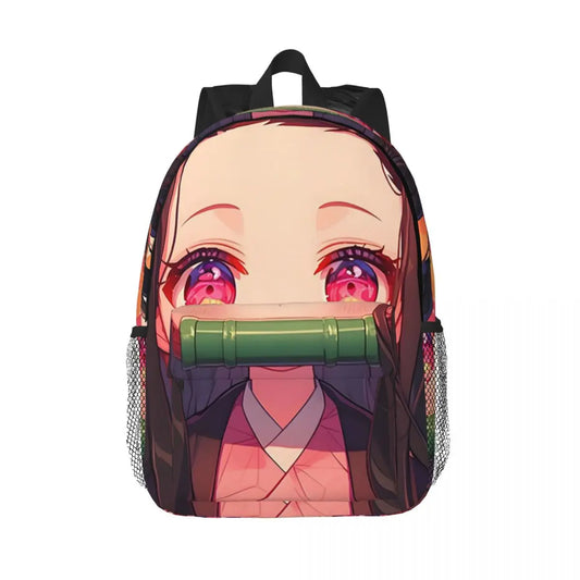 Nezuko Kimono Demon Slayer Backpack Large Capacity Daypack Unisex