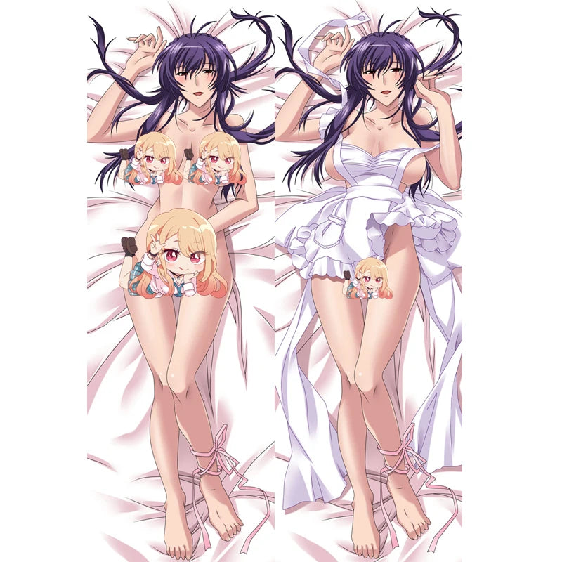 WAIFU Anime Busujima Saeko HIGHSCHOOL OF THE DEAD Body Pillow Case Cover