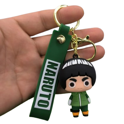Naruto Rock Lee PVC Keychain – 2″ Mini Figure Pendant