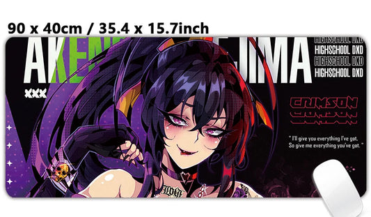 Maxoc “Crimson Woman” XXL Akeno Mouse Pad Playmat – 35.4 in x 15.7 in
