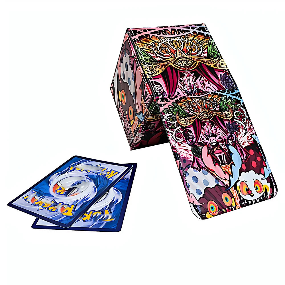 Anime Premium Trading Card Box PU Leather Holds 100+ Cards for TCG