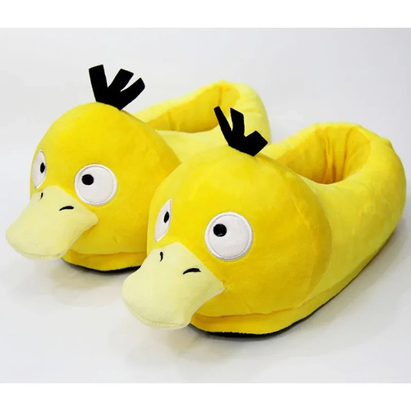 Pokemon Snorlax Plush Slippers Winter Warm Cotton Shoes Couple Gift
