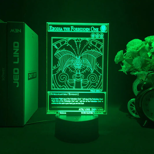 Yu-Gi-Oh! Spellcaster/Effect LED Night Light – 3D Anime Illusion Lamp