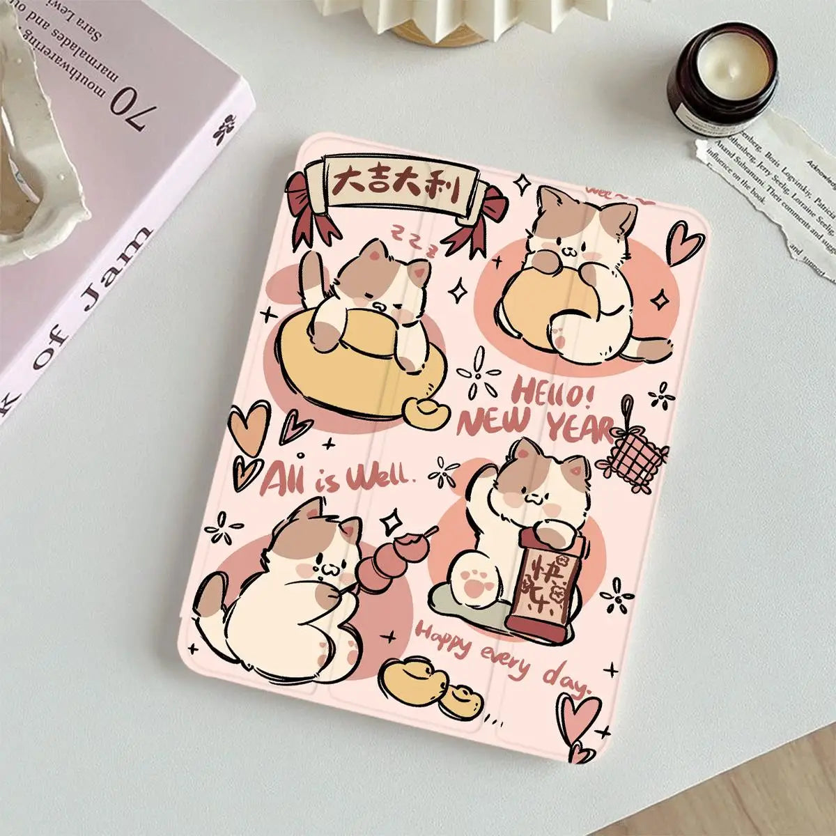 Musical Cat Smart Case for iPad 10.2 11 12.9 Air Pro 6th 5th 2025