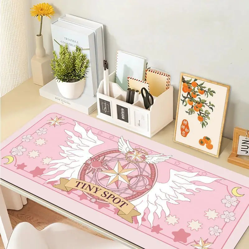 Magic Girl Cute XXL Mouse Pad Large Kawaii Desk Pad for Office Gaming