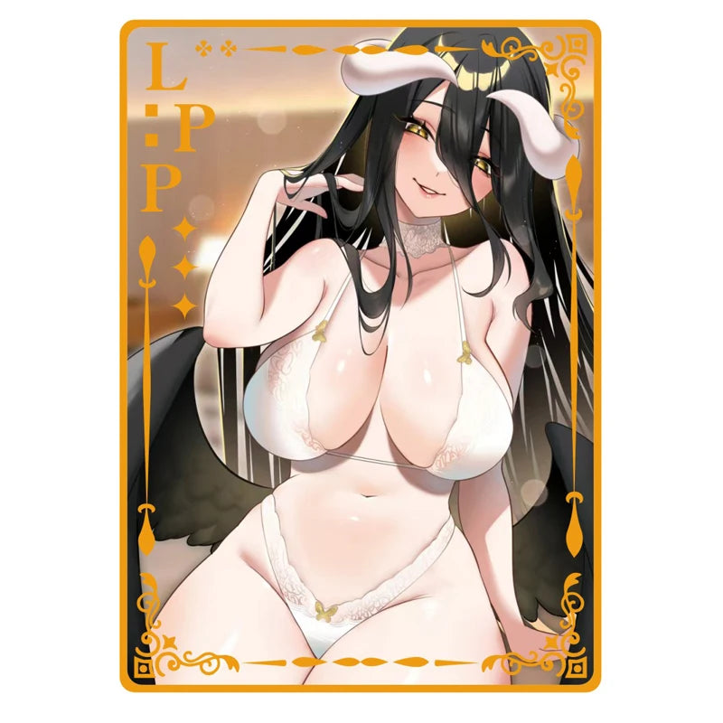 Goddess Story Metal Card Anime Swimwear Girl Collection