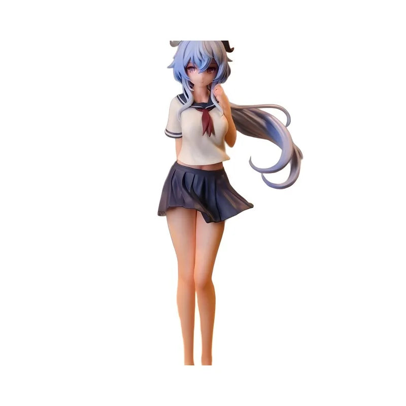 New Genshin Impact Ganyu Figure PVC Doll School Uniform Ornament