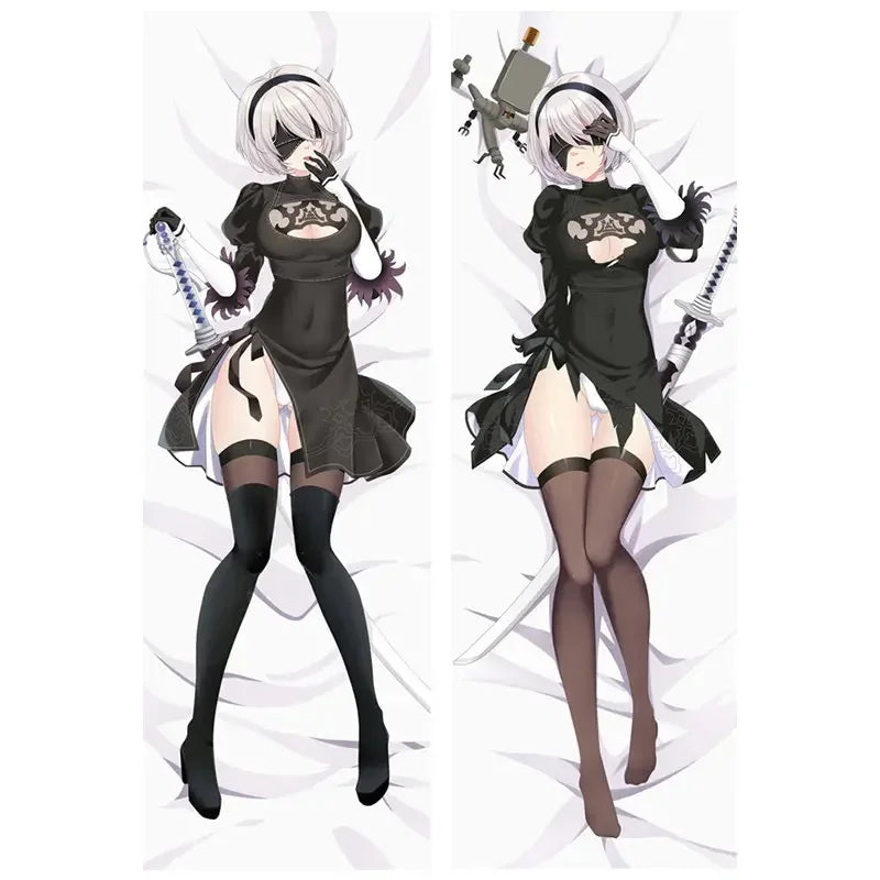 WAIFU Anime NieR:Automata Decorative Pillow Case YoRHa Type A No. 2b 9S Cover