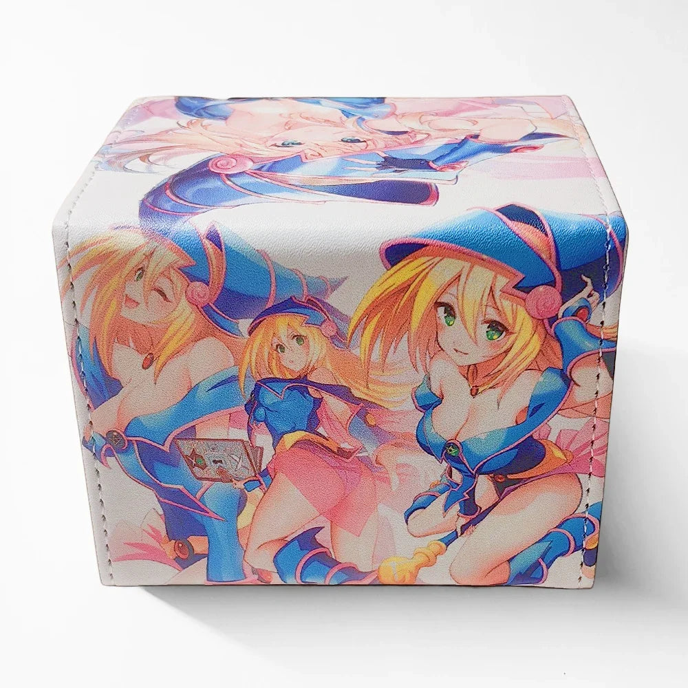 Yugioh Black Magician Girl PU Leather Deck Box Trading Card Storage