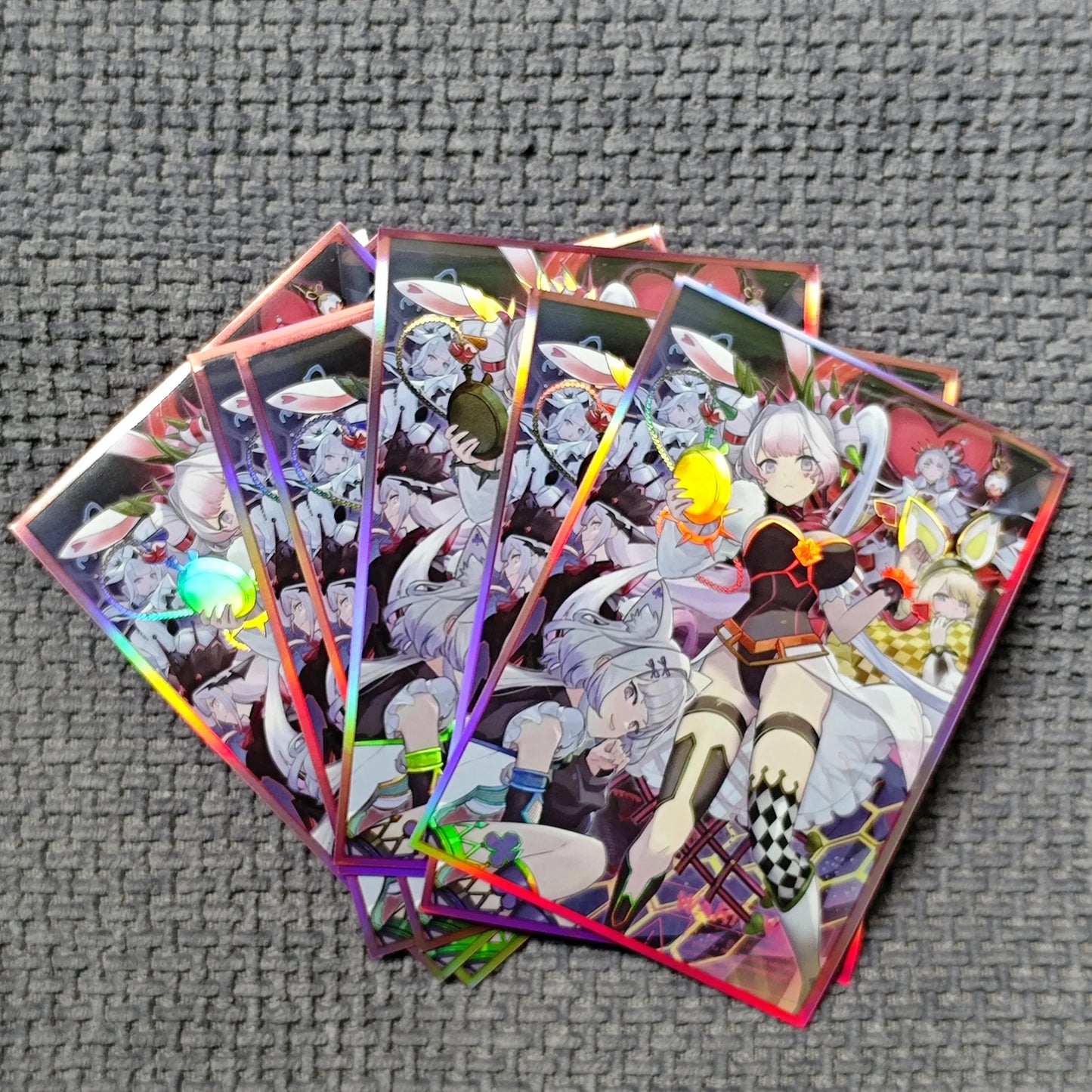 50PCS Yugioh M∀LICE Maliss P White Rabbit Card Sleeves TCG Protector