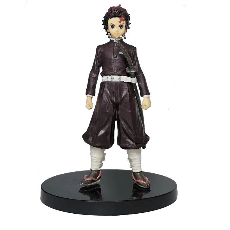 Demon Slayer Tanjiro Nezuko Zenitsu Inosuke Action Figures Collectibles