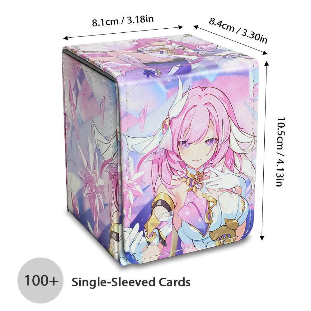 Premium Imitation Leather Trading Card Bag Holds 100+ TCG Cards Compact