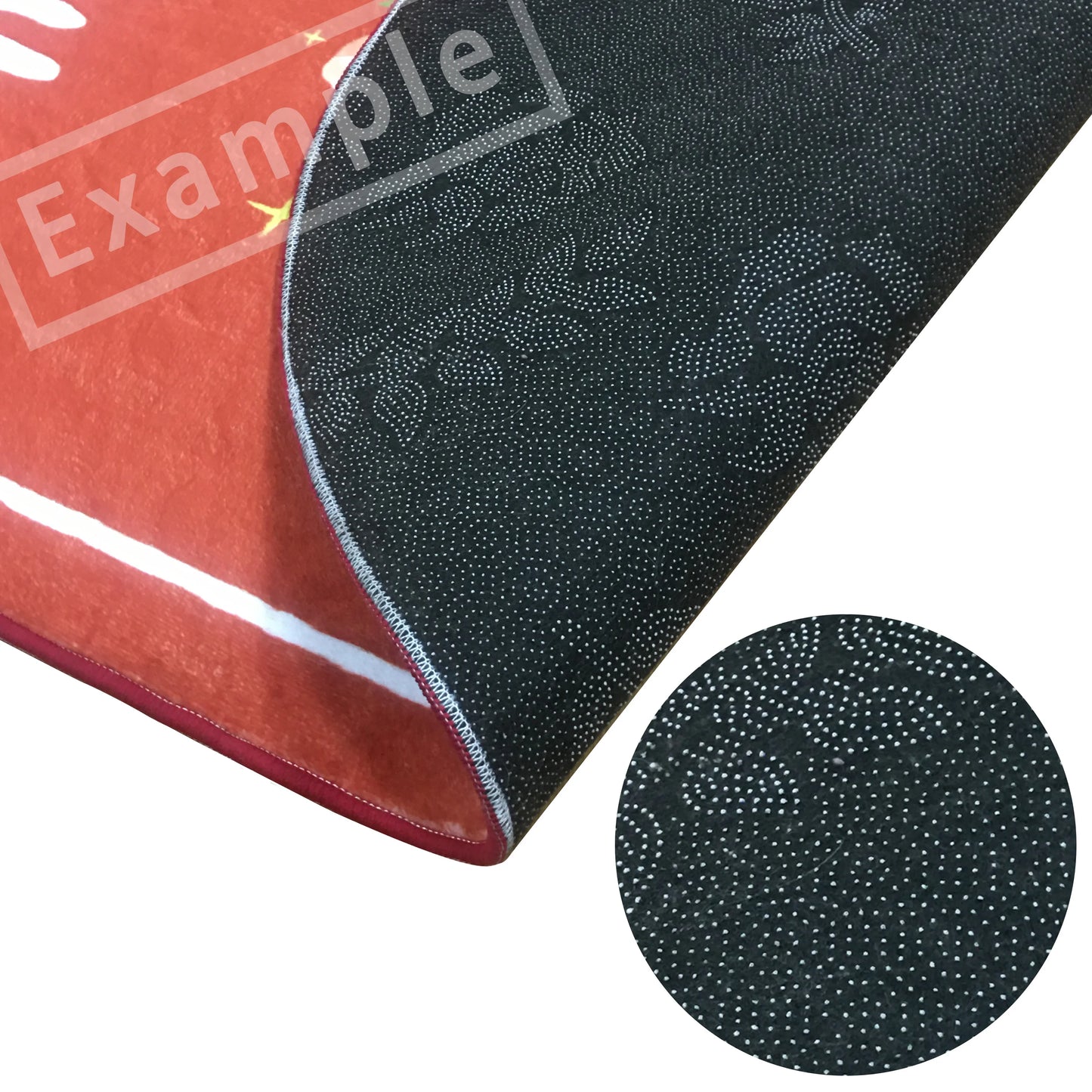 ###  Cute Cat Rug Anti-Slip Soft Flannel Carpet for Kids Room Living Room