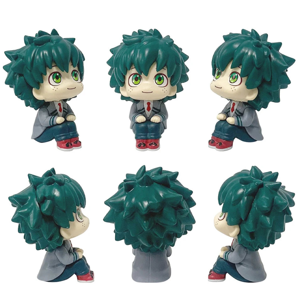 **** 10cm Q Version My Hero Academia Figures Midoriya Bakugou Ochaco Kids Gift