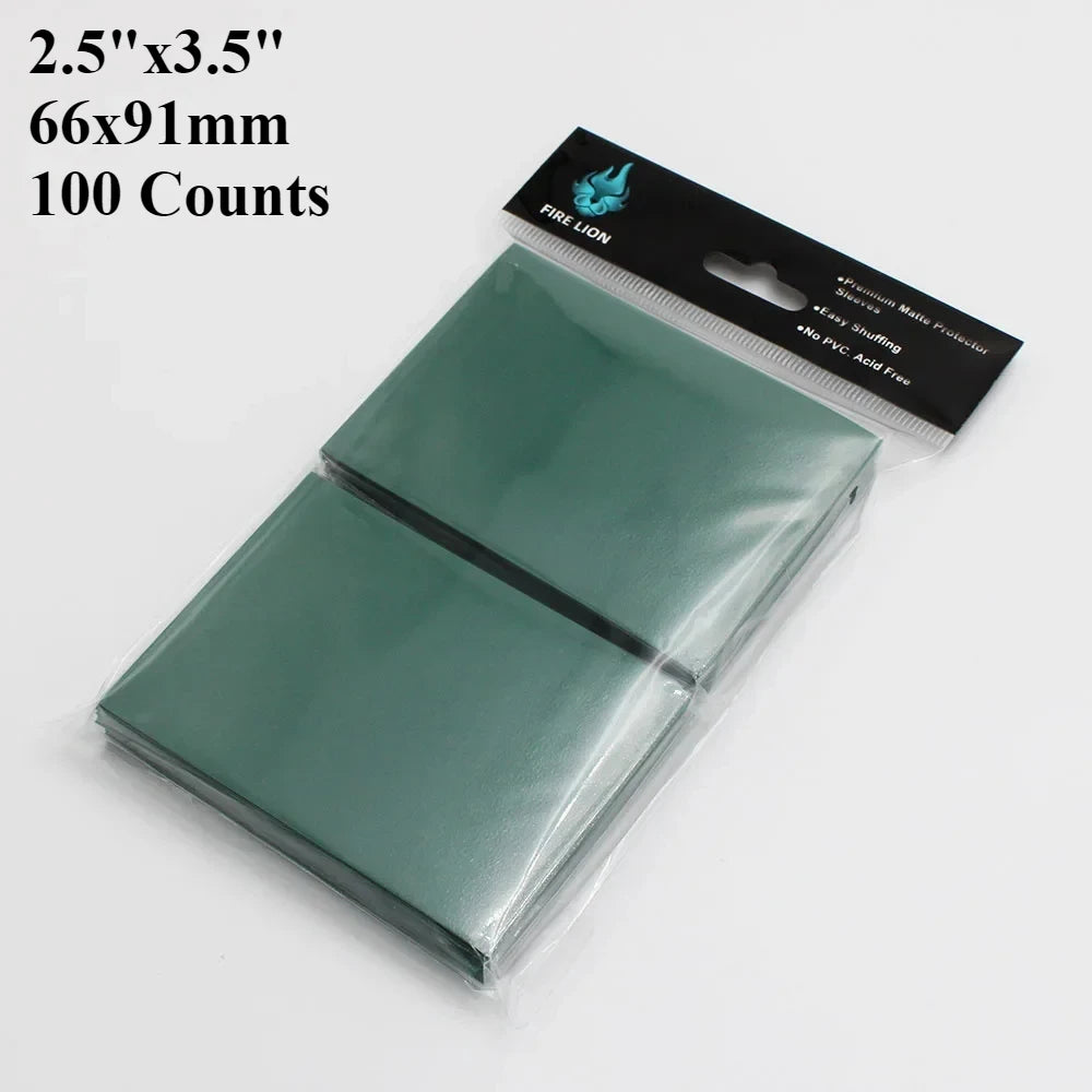 RyshePro Matte Card Sleeves – 66 × 91 mm (Standard / Pokémon & MTG Size) – 100 ct – Rainbow Color Range