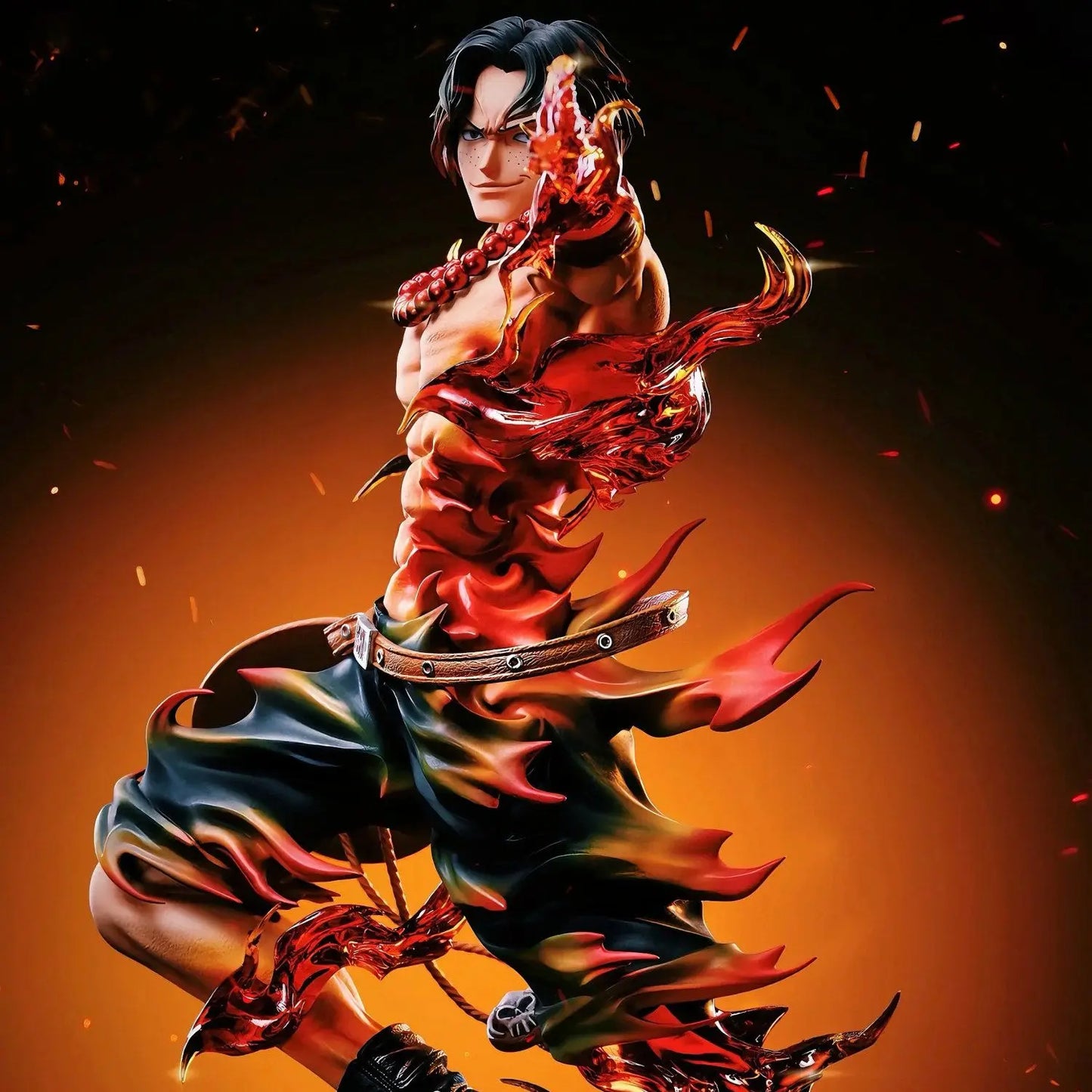 10.2" Ace Figure – One Piece PVC Fire Fist Anime Statue