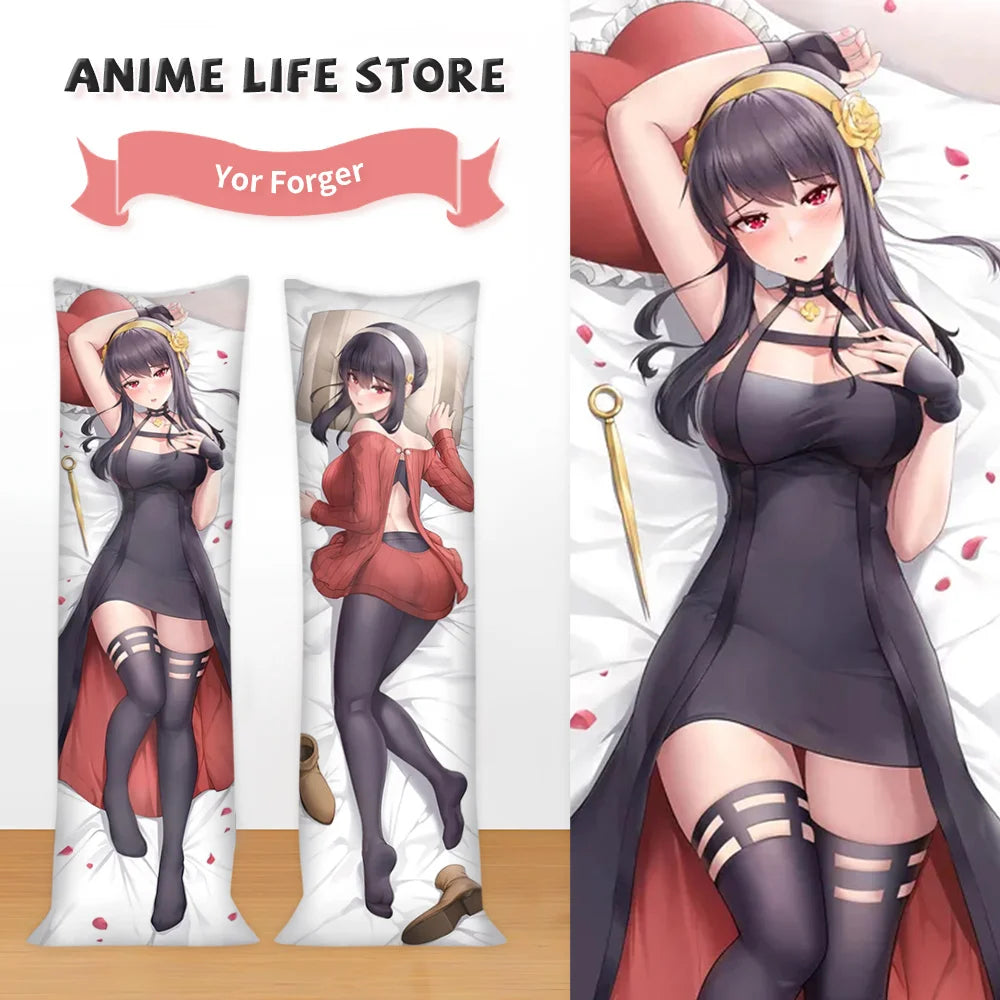 WAIFU Body Dakimakura Cover Hugging Fullbody Anime Pillowcase Double-Sided