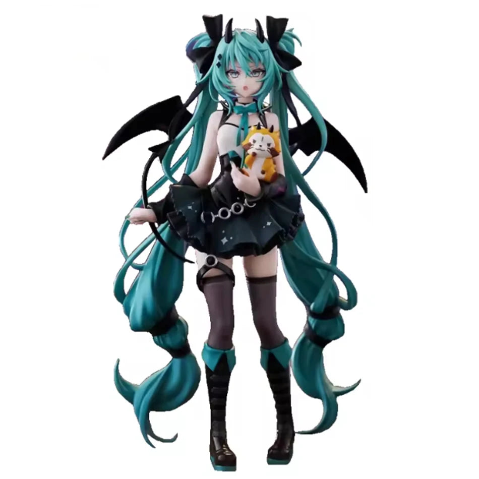 Anime Little Devil Hatsune Miku PVC Model Dark Angel Raccoon Figure