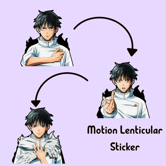 Yuta Okkotsu 3D Motion Sticker – Jujutsu Kaisen Anime Lenticular Decal