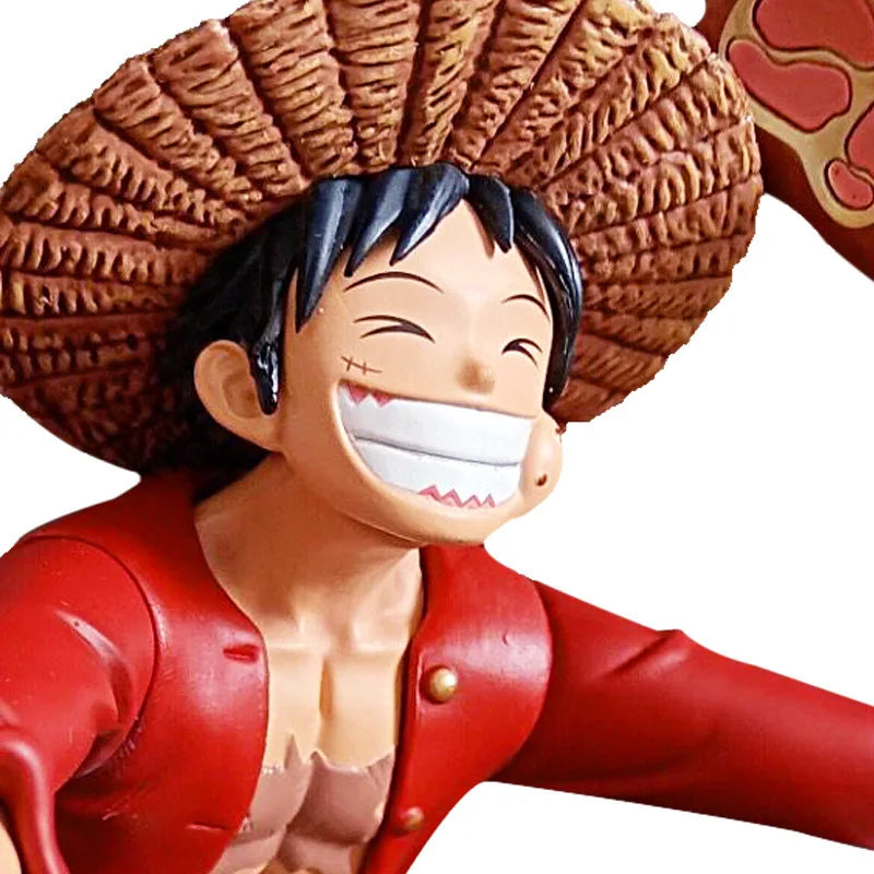 5.9" Luffy Figure – One Piece PVC Squatting Pose Statue